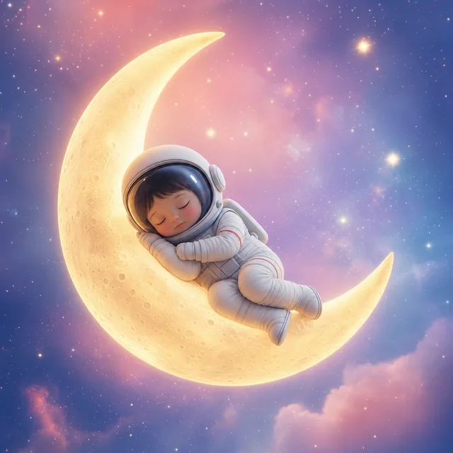 GPT Image 2's take on a tiny astronaut asleep on a crescent moon