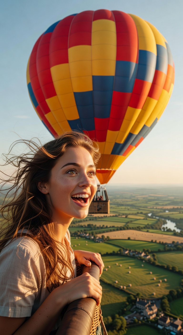 AI Balloon Flight Video — AI generated example