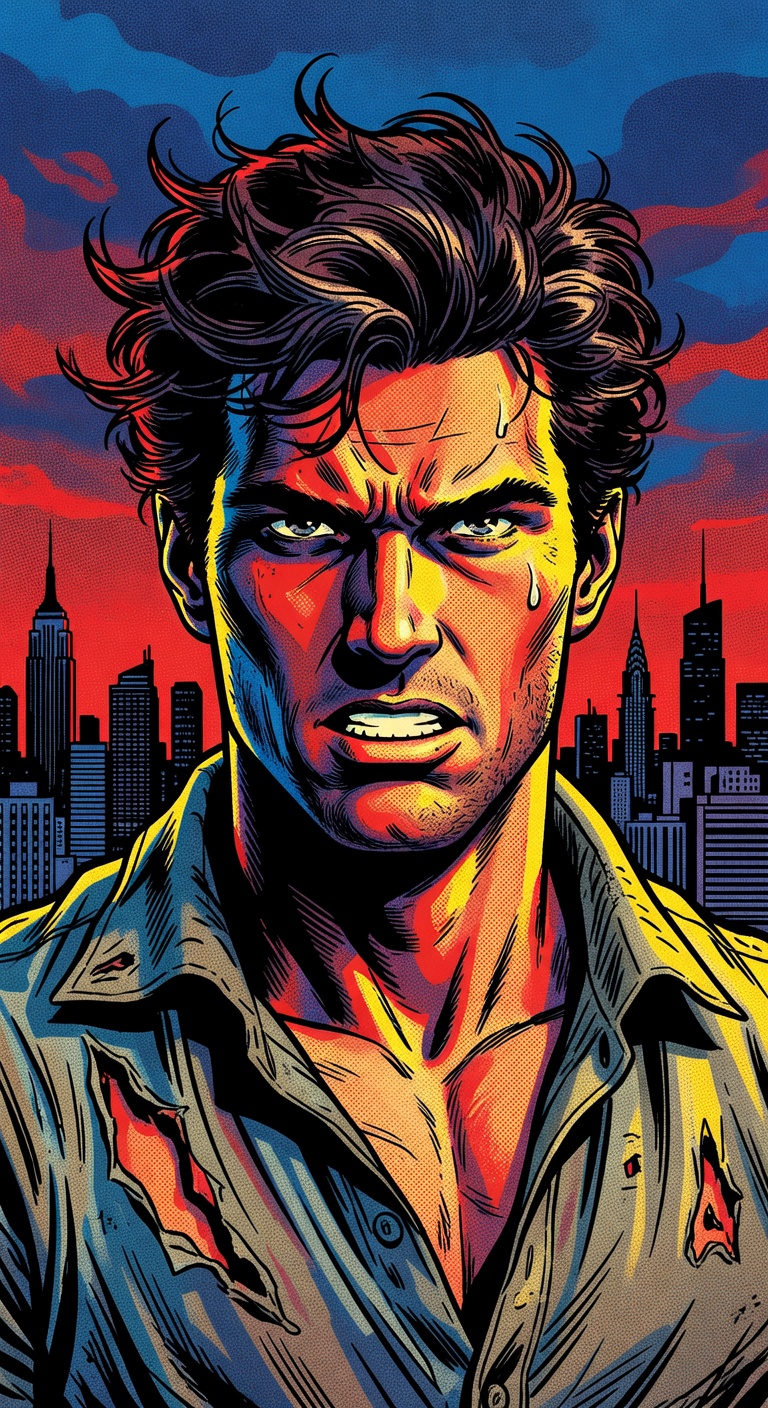 Stylized western portrait